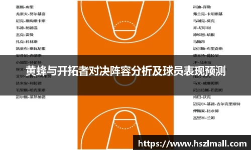 黄蜂与开拓者对决阵容分析及球员表现预测