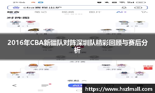 2016年CBA新疆队对阵深圳队精彩回顾与赛后分析